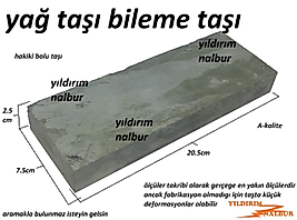 YAĞ TAŞI BOLU 7x20 ORJİNAL UZUN TİP YAĞ TAŞI BIÇAK BİLEME TAŞI KALAVLAMA
