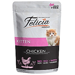 Felicia Pouch Kitten Tavuk Etli Yavru Tahılsız Kedi Yaş Maması 85 Gr