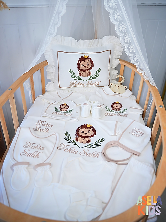 Yenidoğan Set - Bebeğinizin İsmi Nakışlı