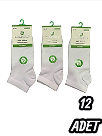Erkek Calzealp Bambu Patik Çorap 12 Adet