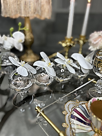 4’lü tırtıl vazo üfleme cam