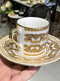 6 lı Porselen Glamour Lüx Fincan