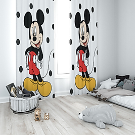 Minibabyrooms Mickey Mause Temalı Fon Perde