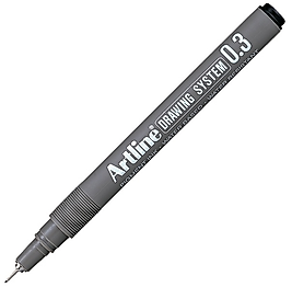 ARTLINE ÇİZİM KALEMİ DRAWING SYSTEM 233 0.3 SİYAH A-EK-233 BLACK