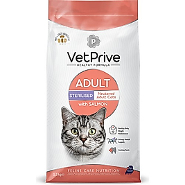 Vet Prive Kısırlaştırılmış Kedi Maması Somonlu 1,5 kg