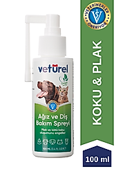 Veturel Kedi ve Köpekler için Ağız ve Diş Bakım Spreyi 100ml