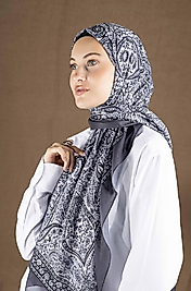 Digital Soft Şal Etnik Pastel Desen
