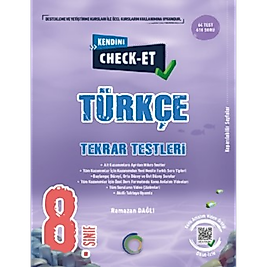 8. Sınıf Kendini Check - Et Türkçe Tekrar Testleri Okyanus Yayıncılık