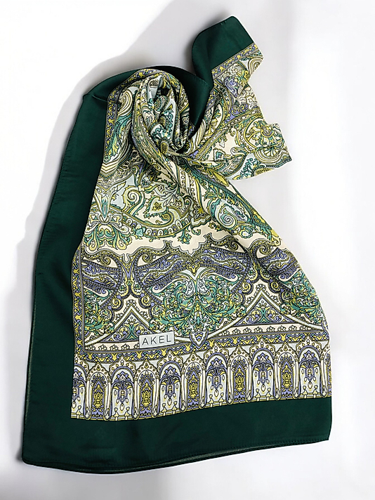 Desenli Alfa Silk Şal Pastel Desen