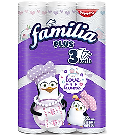 Familia Kağıt Havlu Plus Desenli 12 Li Pk (3 Katlı) Love My Home