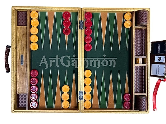 Bespoke Teak Wood Backgammon Set