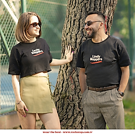 Siyah Lindy Hoppers Oversize T-Shirt