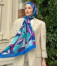 YAZ IŞILTISI ŞAL-SAKS MAVİ