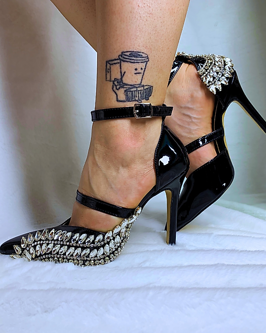 NYXARA KUYRUKLU YILDIZ TASARIMLI 11 CM STİLETTO