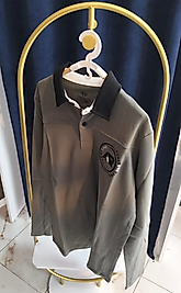 Erkek Garson Sweatshirt Polo Yaka Çağla