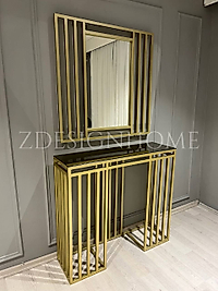 90 CM AYNA, 90X30X100 CM DRESUAR GOLD Z-08