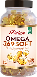Balen Omega 3,6,9 Soft Yağ Asitleri İçeren Yumuşak  1380 MG 100 Kapsül