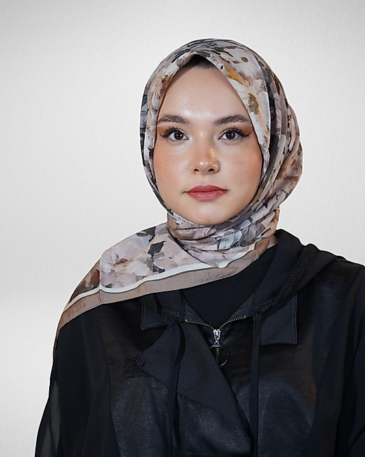 Spring Eşarp Pastel Çiçek Desenli