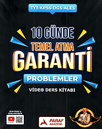 Paraf Yayınları TYT Problemler Z Takımı 10 Günde Temel Atma Garanti Video Ders Kitabı