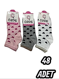 Kadın Özde Konç Patik Çorap 48 Adet