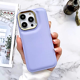 İphone 13 Pro Max Puff Telefon Kılıfı Mor