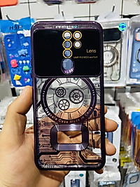 Redmi 9 Kamera Lens Korumalı Telefon Kılıfı Mor