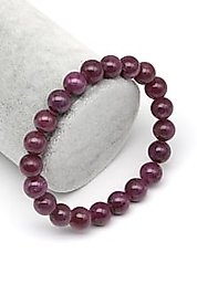 Yakut Doğaltaş Bileklik 9 mm  Küre