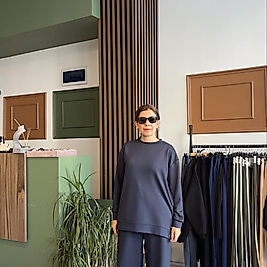 Antrasit yanları çıtçıtlı takım