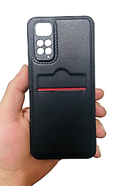 Redmi Note 11 - Note 11S Kartlıklı Deri Telefon Kılıfı Siyah