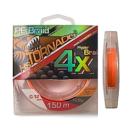 Tornado 0,12 mm 4x İp Misina (Turuncu)