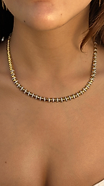 14K ALTIN KAPLAMA ÇELİK KOLYE