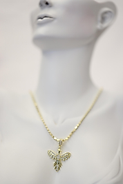 Gold Ezme Zincir Ankakuşu Kolye 30cm