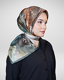 Dijital Kristal Eşarp Pastel Boya Desen