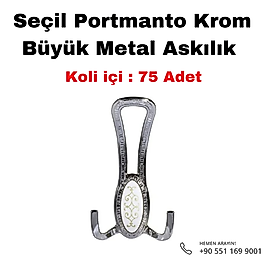 Seçil Portmanto Krom - Desenli Koli 75 Adet