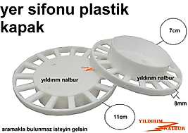 2 ADET YER SİFONU KAPAK 70 MM İÇ TAKIMI BÜYÜK BOY PLASTİK KAPAK YER GİDERİ