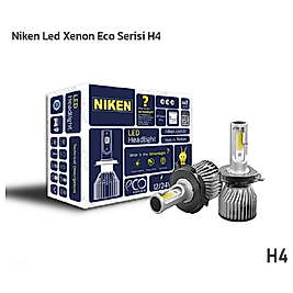 NIKEN H4 LED 12V / 24V ECO SERİSİ (ICE WHITE) 4000/4400 LÜMEN 6500K 40W/44W