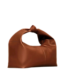 Şık Tasarım  Deri Kadın Kol Çantası-Kahverengi