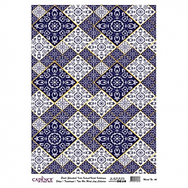 DESENLİ ALTIN VARAK PİRİNÇ DEKOPAJ 30*42 CM MODEL 046