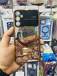 Samsung Galaxy A34 Lens Korumalı Telefon Kılıfı Gold