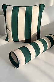 Çizgili Silindir Yastık(İçi Dolgulu)