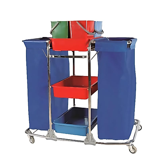 Kat Hizmet Arabası Çift Brandalı Krom ( KDV DAHİL )