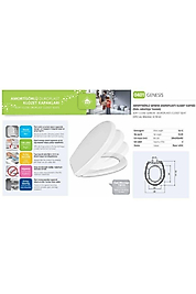 Nkp Genesis Amortisörlü+tak Çıkar Klozet Kapağı