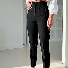 ZARA MODEL KUMAŞ PANTALON SİYAH
