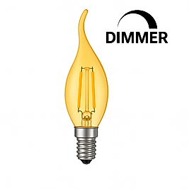 Ldk-98 4w E14 Kıvrık T35 , Bal Cam 2200k Amber (10 Adet)
