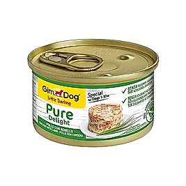 GimDog Pure Delight Kuzu Etli ve Tavuk Etli Yetişkin Köpek Konserve Maması 85 g