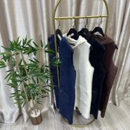 Kapşonlu Angora yelek