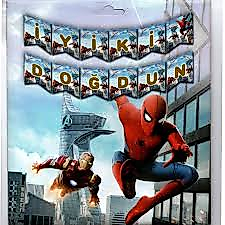 SPİDERMAN TEMALI İYİKİ DOĞDUN BANNER