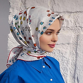 Twill İpek Eşarp 2025 Yaz Sezonu 4121D 02