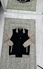 Hırka Selanik kumaş siyah bej