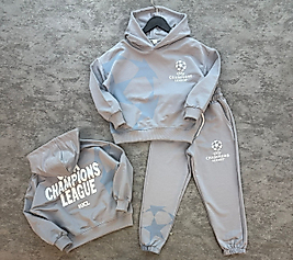 UEFA CHAMPIONS KAPÜŞONLU EKEK ÇOCUK 2'li TAKIM